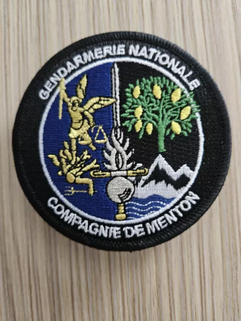 ecusson compagnie gendarmerie Menton (Brodé)