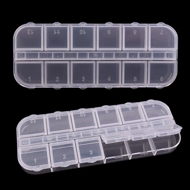 1PC Dental Storage Box 12 Container Dental Orthodontic Brackets Bands Part.Q1