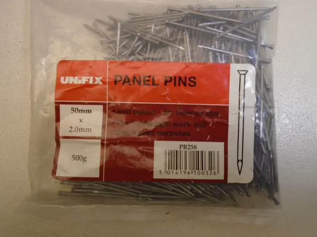 PINES DE PANEL UNIFIX PR258 50mm x 2mm Paquete de 500 gms