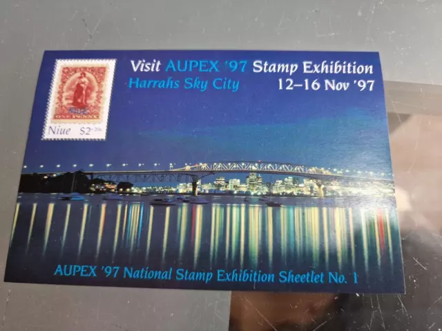 Niue 1997 Sg Ms826 Aupex 97 Stamp Exn  Mnh