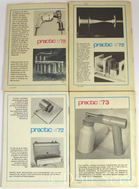 Practic Konvolut 4 Hefte 1972 Nr. 1,2,3,4 2