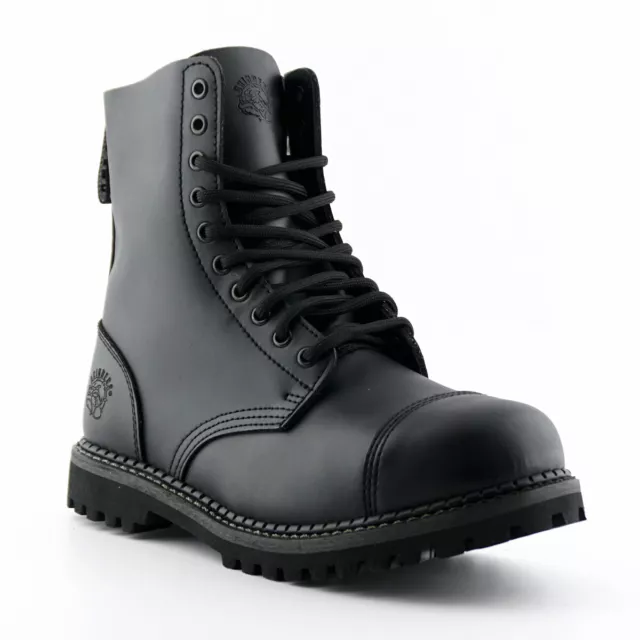 Herren Damen Schleifer Hirsch CS schwarz Schnürleder Kampfuniform Stiefel Neu