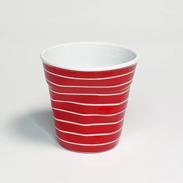 Tasse à Café Revol Blanc Et Noir - Motif Carré De Ciment Mosaïque, Neuve