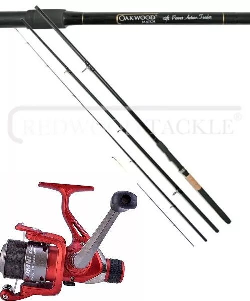 Oakwood Match/Carp Feeder/Quiver Fishing Rod 3PC 10ft + Spare