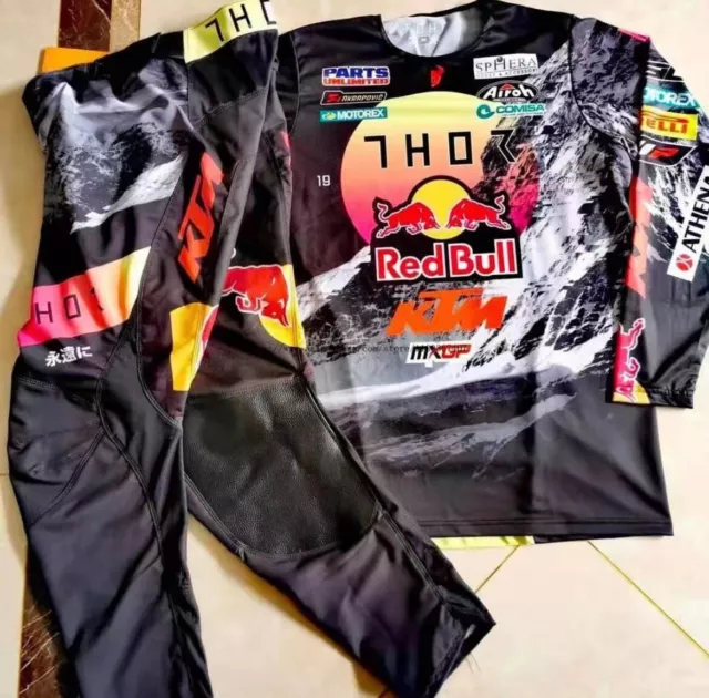 Thor Mx Ktm 2024 Red Bull Racing Motocross Offroad Gear Set Jersey Pants Combo