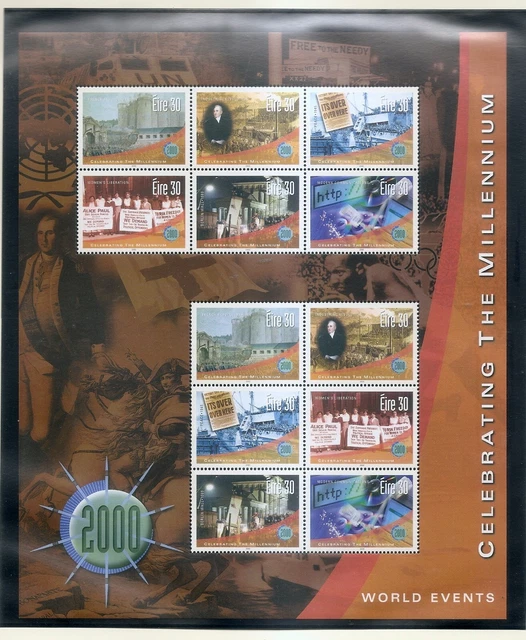 IRELAND EIRE Millennium - World Events S/S 2000 MNH Scott 1221