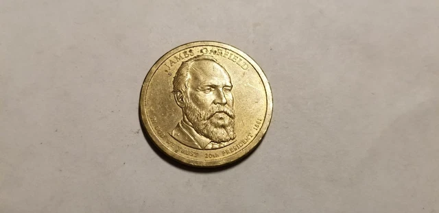 RARE ANTIQUE JAMES Garfield $1 Dollar Coin 1881 - 2011 P - 20th