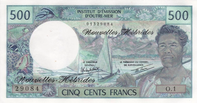 New Hebrides 500 Francs 1979 UNC