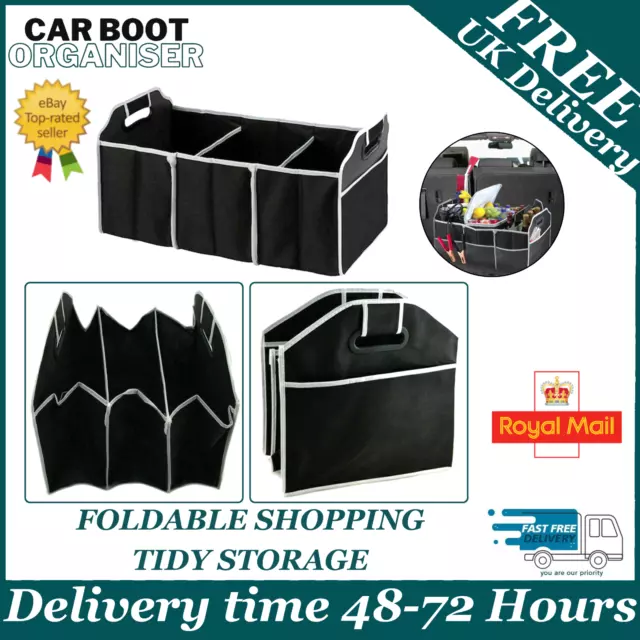 Goodyear Heavy Duty Collapsible Car Boot Organiser Tidy Storage Box  Foldable