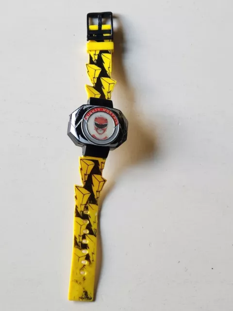 Power Rangers 1993 Gordy Time RED Power Ranger Holographic Wristwatch UNTESTED