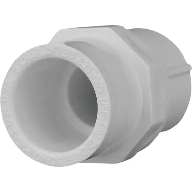 Charlotte Pipe Female Schedule 40 1/2 in. PVC Adapter Pack of 25 Charlotte Pipe