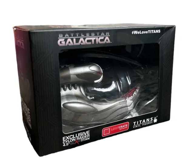 NEW BattleStar Galactica cylon Raider 4.5” Scartitan Titan Vinyl Figure