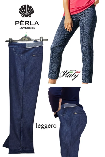 Pantalone Donna Invernale PERLA OVERSIZE Sigaretta A Quadri - Made In Italy - Foto 6