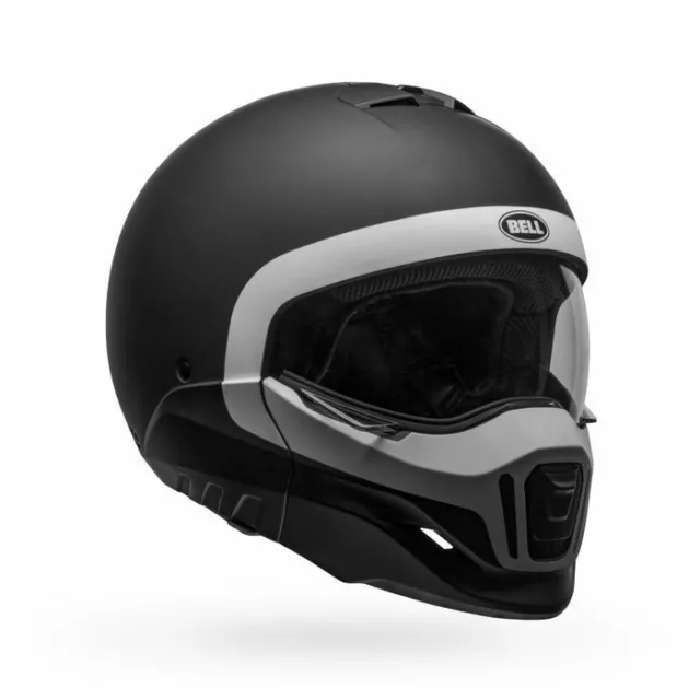 Bell Broozer Cranium Matte Black/White Helmet From Motogo