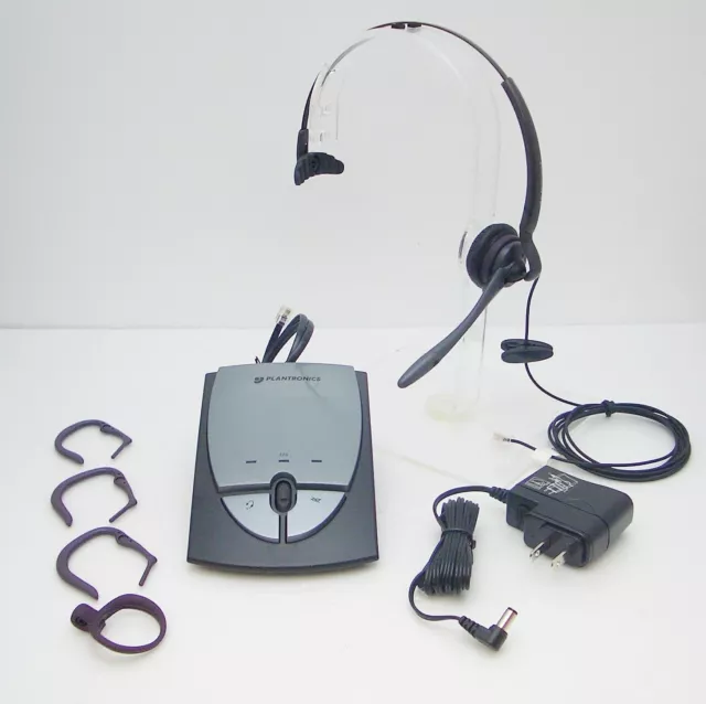 Plantronics S12 Mono Diadema Auriculares Para Oficina Teléfono Con Adaptador