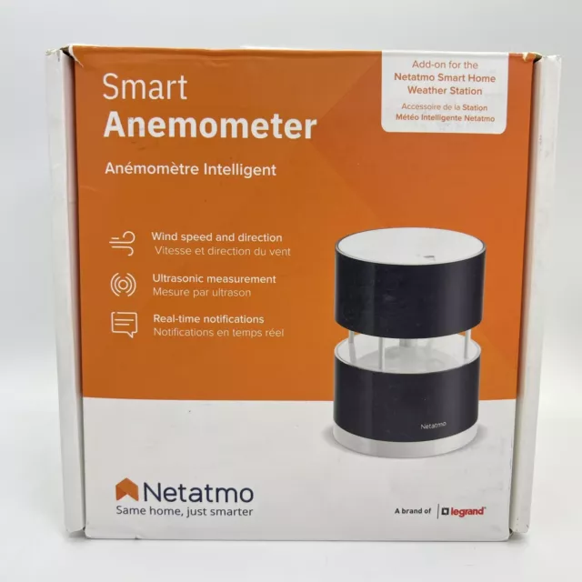Netatmo Smart Anemometer ONLY, Direction Sensor & Wind Gauge for Weather Station