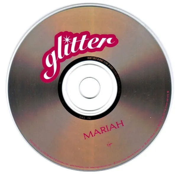 Europe Cd Album Promo Mariah Carey Glitter Cardboard Sleeve Rare Excellent Etat 3
