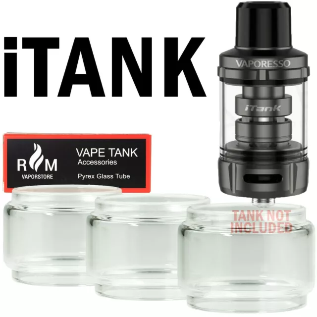 x3 Vaporesso iTank Bubble Glass Sub Ohm Gen 200 / 80s Kit  TPD UK