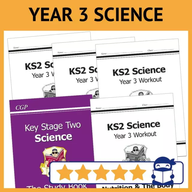 Year 3 Science Study & Workbook Bundle for 2024 - Ages 7-8 - with Answers - NEW