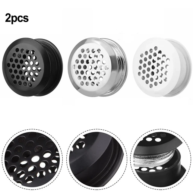 Bouchons de ventilation métalliques pour armoire avec design en acier inoxydabl
