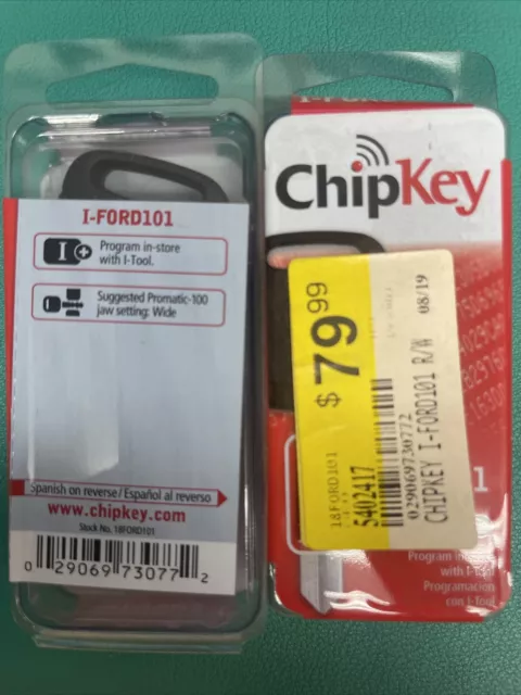 Programmable Car Chipkey Blanks,No 18FORD101,  Hy-Ko Prod Co