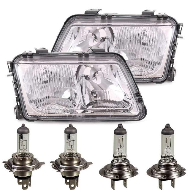 Kit De Phares Avant Pour Peugeot Partner III (à Partir De 05/2008) - Avec Moteur De Réglage, Ampoules H4