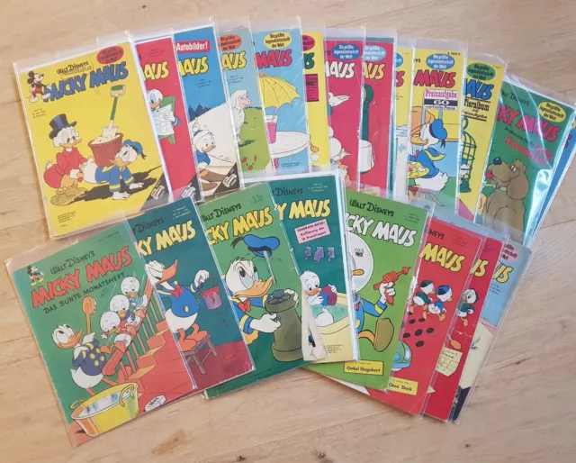 Micky Maus 1952 - 1967  Sammlung Konvolut 24 Hefte