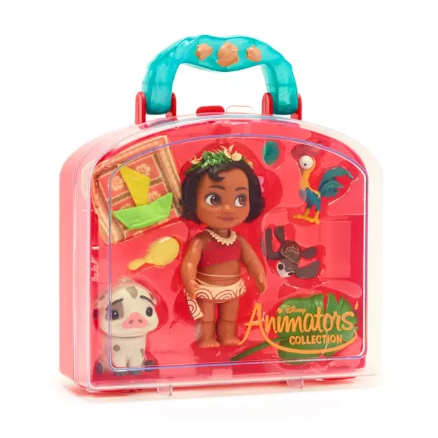 DISNEY STORE MOANA Mini Doll Playset, Disney Animators' Collection Kids