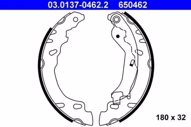 ATE Jeu de mâchoires de frein Mâchoires De Frein 03.0137-0462.2 pour FORD KA RU