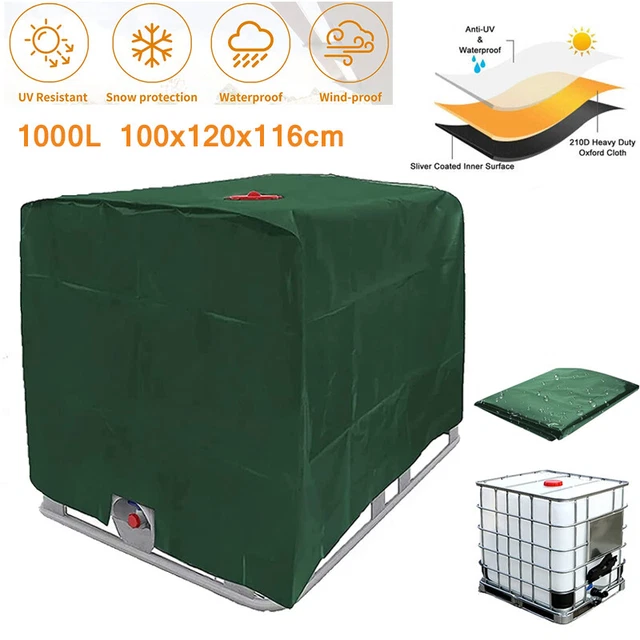 HEAVY DUTY WATER Tank Hood Cover 1000L IBC Container Protective Cover