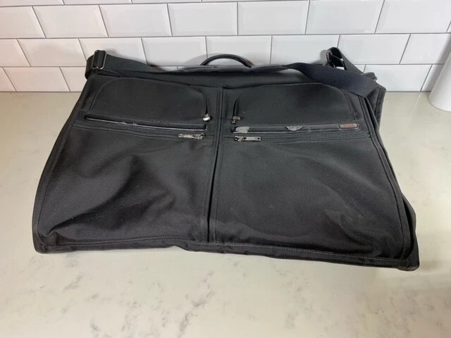 TUMI Black Ballistic Nylon Bi-fold Garment Bag Luggage 11