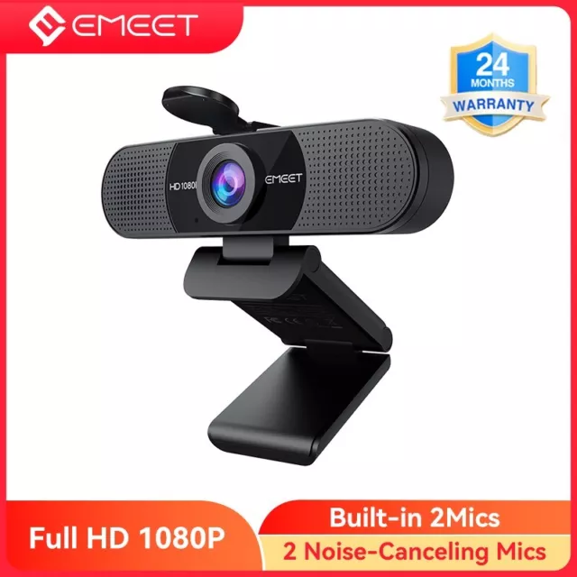 1080P HD Webcam with Microphone USB Streaming Web Camera for PC/Computer/Desktop