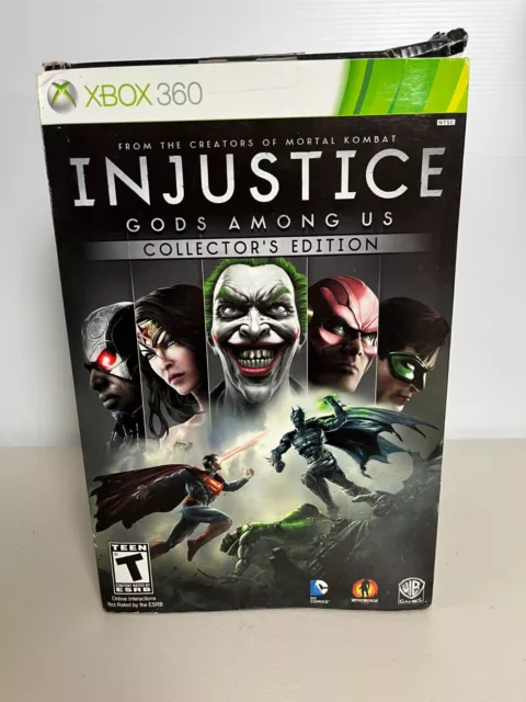 Injustice Gods Among Us Collector's Edition Xbox 360 Statue Comic & Game  *READ*