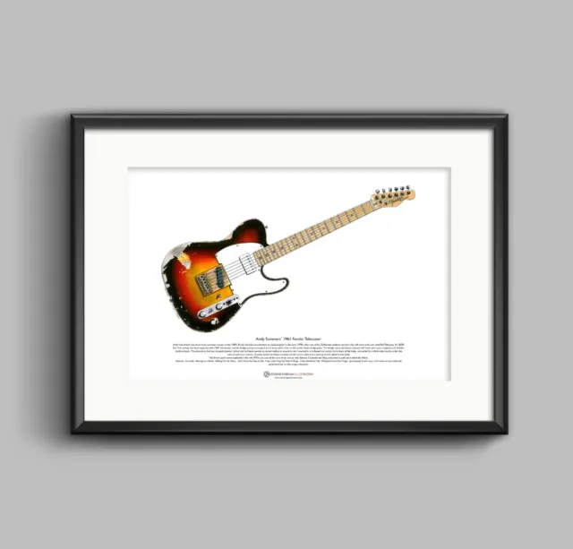 Andy Summers' Fender Telecaster ART POSTER A3 size 3