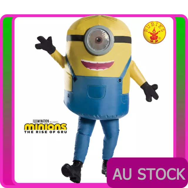 Mens Inflatable Minions Costume Adult Minion Stuart Rise Of Gru Despicable Me