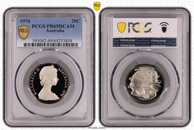 PCGS 1976 AUSTRALIA 20C PR69DCAM $0.99 - PicClick AU