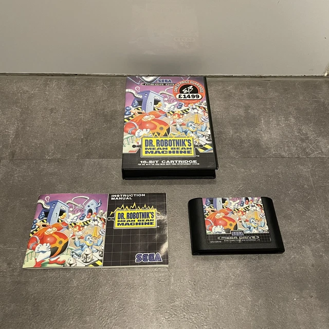 DR ROBOTNIKS MEAN Bean Machine Sega Mega Drive, Cart, Box & Manual £49. ...