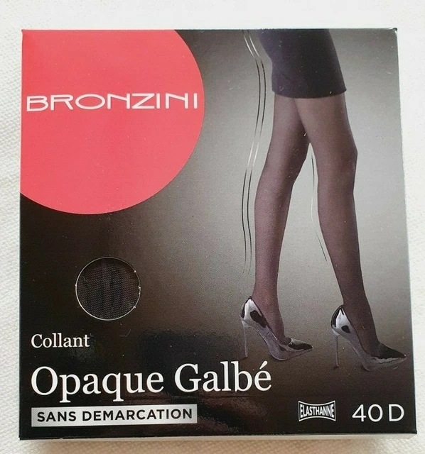 COLLANTS OPAQUE GALBE neuf noir taille 3 40D marque Bronzini sans demarcation EUR 4 90 PicClick FR