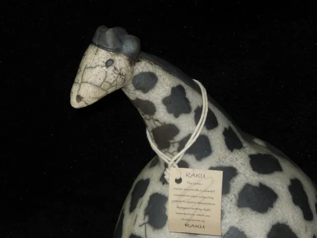 RAKU Crazy Clay Gerhard de Beer Giraffes South Africa Studio Pottery Hand Made 4