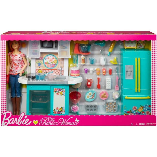 BARBIE REE DRUMMOND The Pioneer Woman Kitchen Playset With Doll GBG53