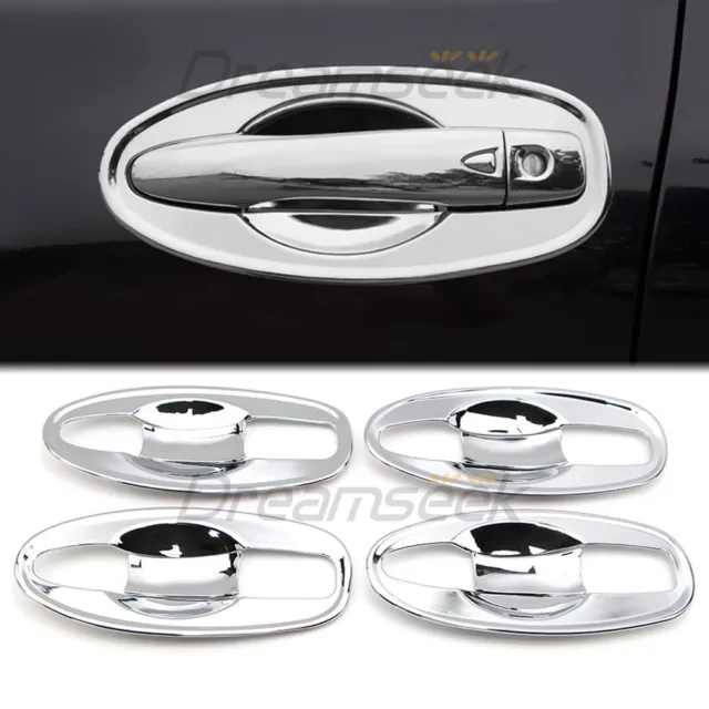 FOR 2014-2020 Nissan Rogue X-TRAIL T32 CHROME DOOR HANDLE BOWL CAVITY COVER TRIM