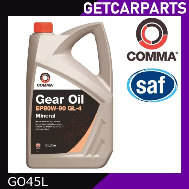 Comma EP 80W-90 GL-4 5L Mineral Manual Gear Transmission Oil 80W90 - 5 Litres