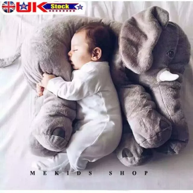 60CM Elephant Soft Plush Toy Animal Stuffed Pillow Large Kids Baby Snuggle Gifts