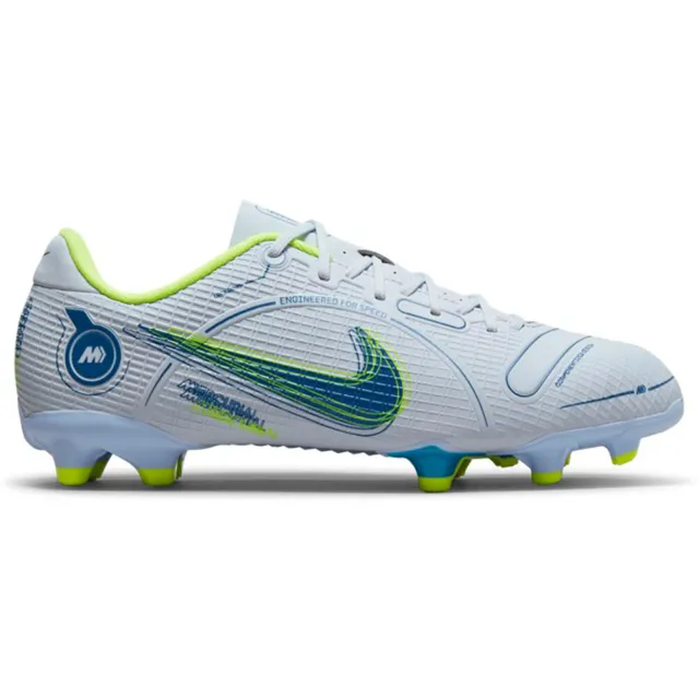 Nike JR Vapor 14 Academy FG/MG Fußballschuhe Schuhe Grau/Blau/Gelb DJ2856-054
