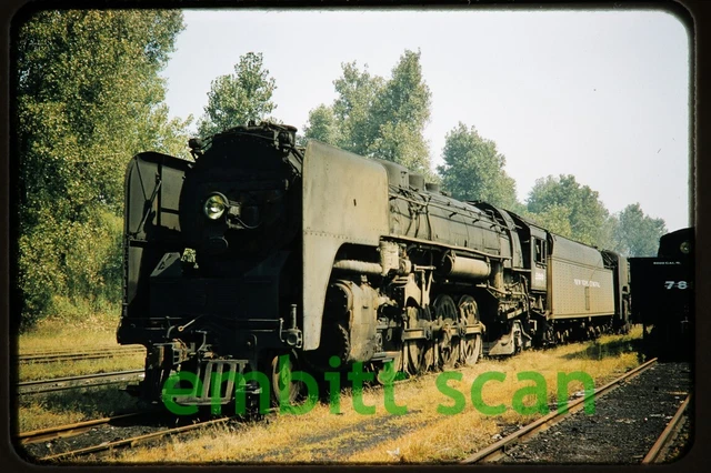 Original Slide, NYC New York Central 4-8-2 Steam Locomotive #3104, in 1957
