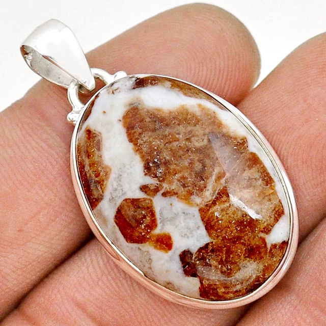 Handcrafted 25.08cts Natural Garnet In Limestone Spessartine Pendant U92591
