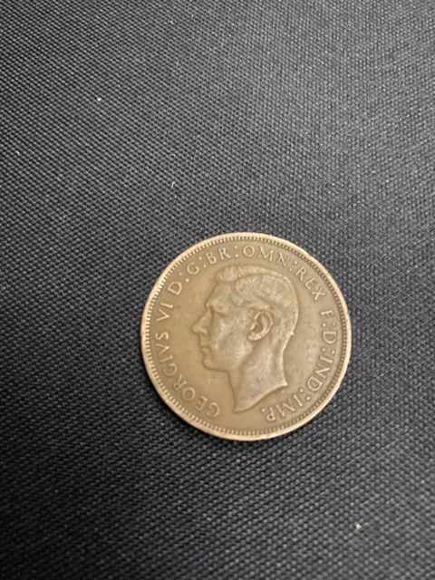 King George VI 1940 Old Penny Coin