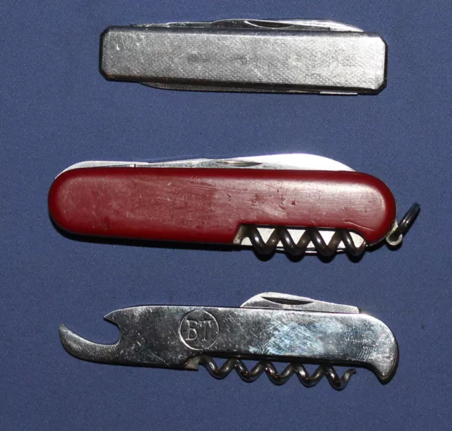 Vintage Lot 3 German Swiss Steel Pocket Knives