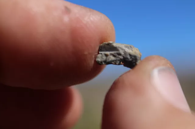 NWA 10401 Meteorite Lunar  Moon rock Part Slice weight .187 grams micro