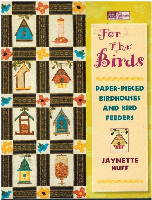 Alimentadores con patrón de edredón de papel para las aves casas diseños de temas de jardín